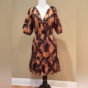 Rails Amabella Lightweight Summer Dress In Tiger's Eye Brown - Size Medium  NWT